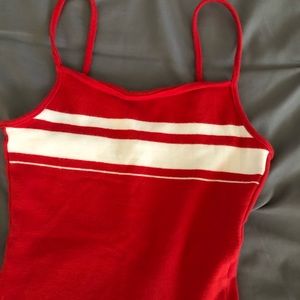 Red tank top
